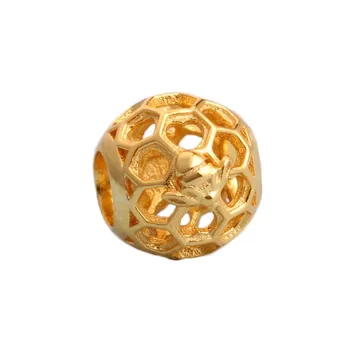 

Original 925 Sterling Silver Bead New Hollow Bee Beads Fit Pandora Women Bracelet & Necklace Diy Jewelry