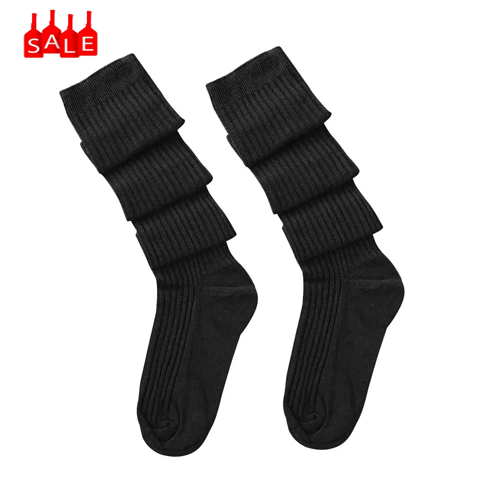 Новое поступление, женские чулки Chaussette, модные хлопковые чулки выше колена для девушек, теплые,# ZB