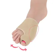 1 пара корректор Tiptoe Bunion эластичный многоразовый выпрямитель для ухода за ногами Защитная крышка большая кость пальца ноги ортопедическая ортопа для женщин и мужчин