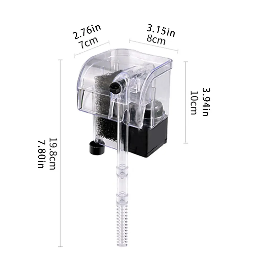 Аквариумный фильтр для водопада фильтр аэрационный насос для аквариума настенный бесшумный фильтр
