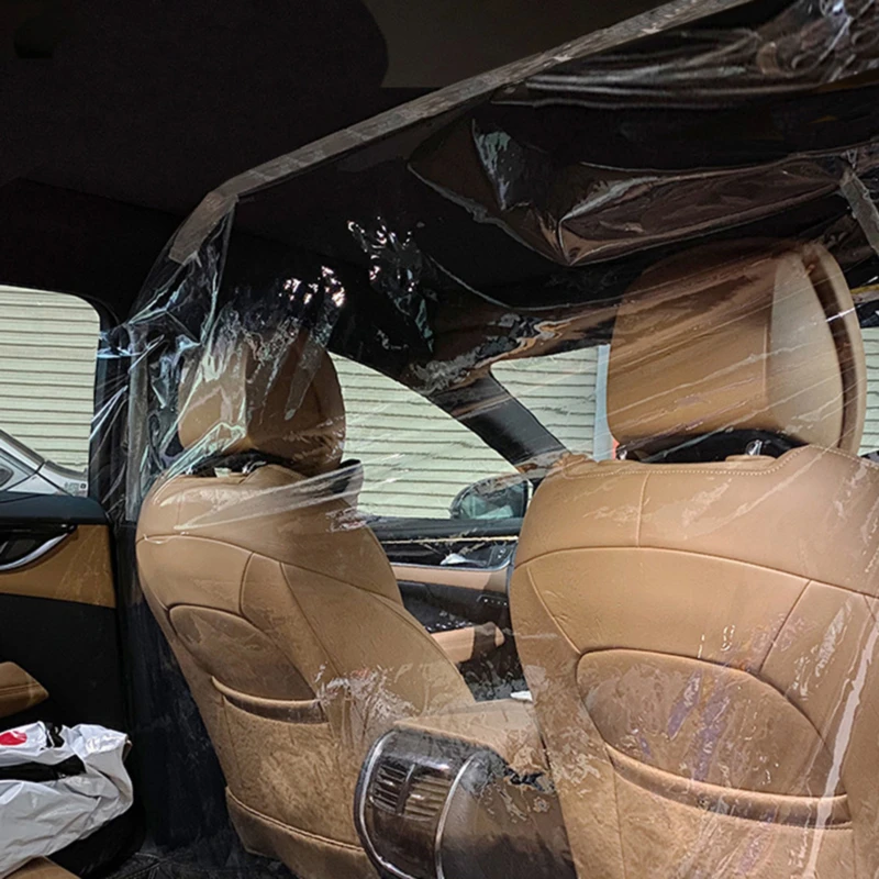 Автомобильная изоляция такси ПВХ материал полностью прозрачный
