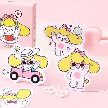 

Mohamm 45Pcs Bubble Dog Series Stickers Decoration Scrapbooking Paper Creative Stationary School Supplies