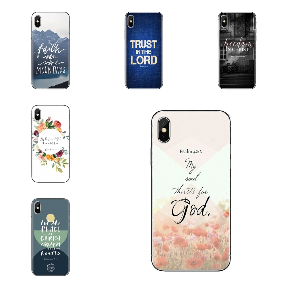 

Soft TPU Cover For Huawei G7 G8 P7 P8 P9 P10 P20 P30 Lite Mini Pro P Smart Plus 2017 2018 2019 Bible Jesus Philippians Christian