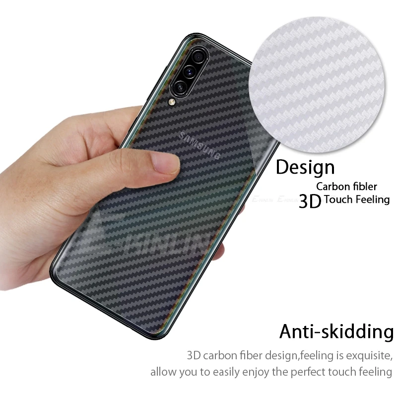 3D углеродное волокно задняя крышка протектор экрана для samsung Galaxy A30s A20s A10s A50s A70s A20e наклейка защитная пленка не стекло