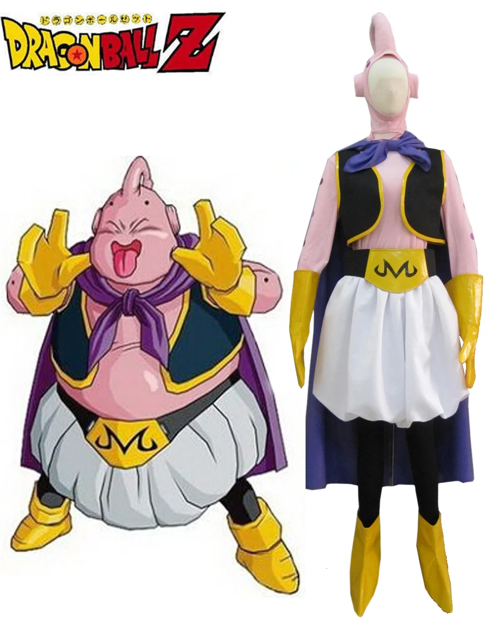 Majin Boo the fat Cosplay Costume Custom Made Any Size for Unisex Women Mens Halloween Costumes | Тематическая одежда и