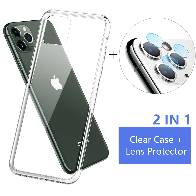 Чехол для iphone 11 pro xr xs max 7 8 6s plus чехол Coque Funda роскошный capas аксессуары для телефона прозрачный мягкий силиконовый чехол из ТПУ - Цвет: 2