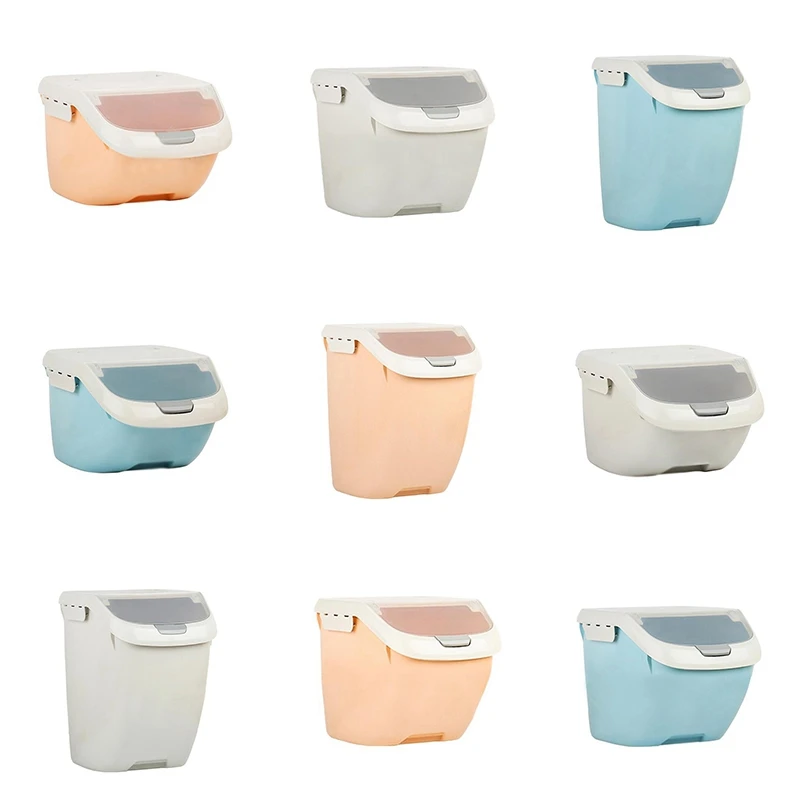Rice Storage Box Sealed Moisture-Proof Large Capacity Grain Flour Container Kitchen Rice Storage Box Flip Cover afbeelding