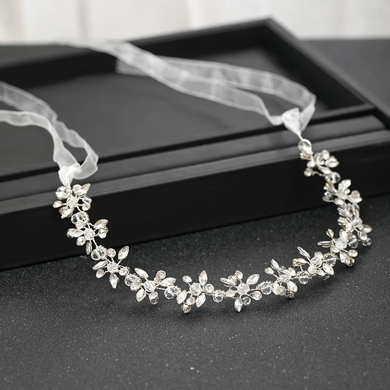 Fashion Silver Color Headbands For Handmade Crystal Rhinestone Tiaras Hairbands Wedding Hair Accessories hair accessory