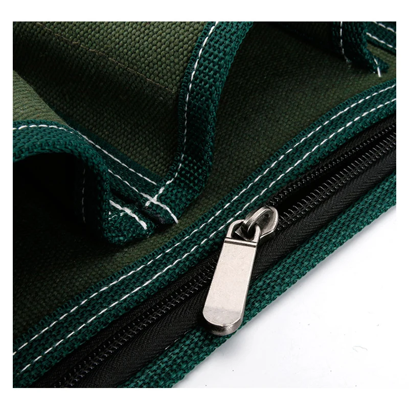 2022 Upgrade Tool Bag Electrician Bag Canvas Waterproof Wear-resistant Strong Tool Storage Toolkit Repair Waist Storage Bag plumbers tool bag