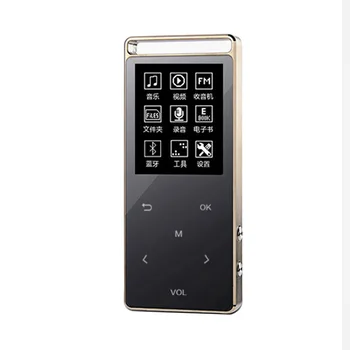 

Multifunctional Color Screen MP3 Player With Bluetooth Hi Fi Lossless Sound Pedometer Ultra Thin FM Radio Zinc Alloy E Book