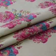 Роза красные цветы парча жаккардовая ткань для платья Базен riche getzner tissu telas por metro Африканский tissus tela stoffen tecidos