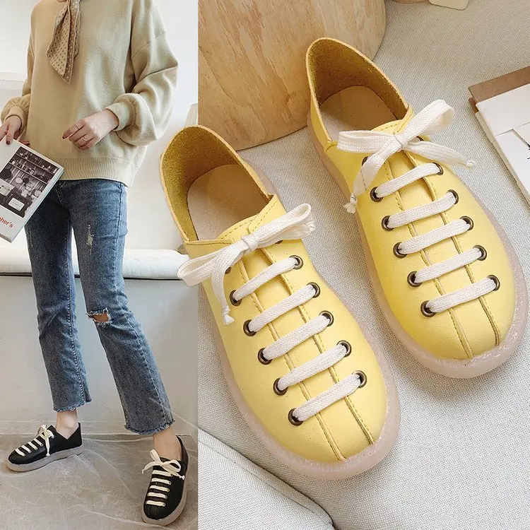 

Retro Woman Shoes Slip-on Female Footwear Round Toe Casual Sneaker Autumn Women's Moccasins All-Match Cross Slip On Summer
