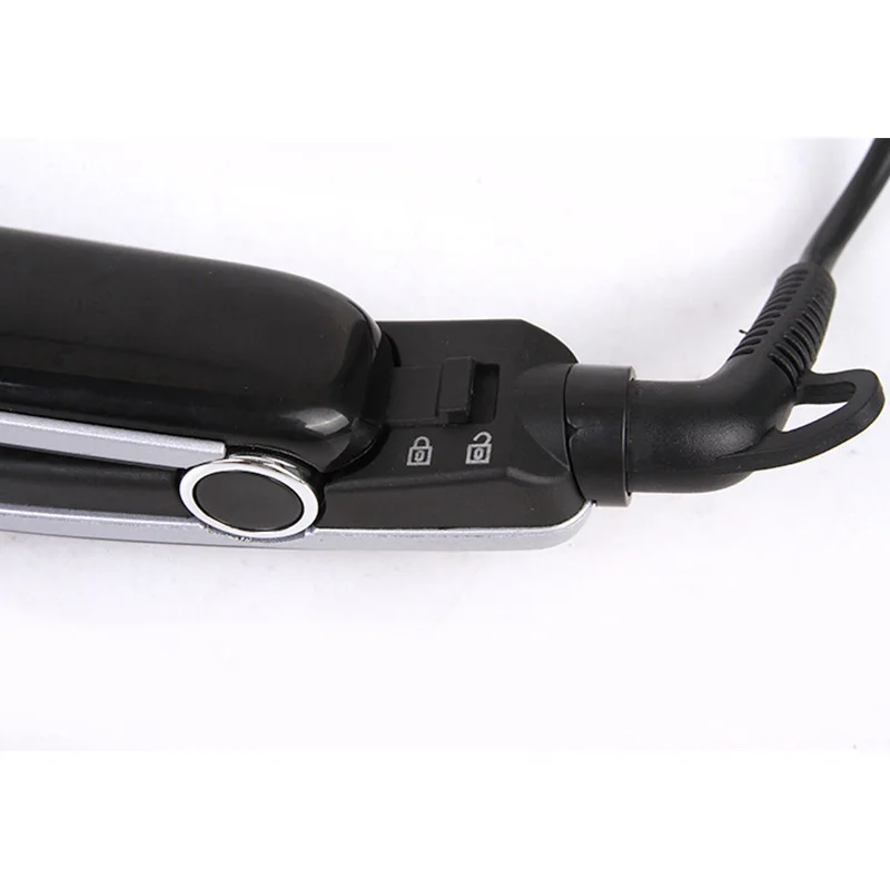 Kemei profissional display lcd alisador de cabelo