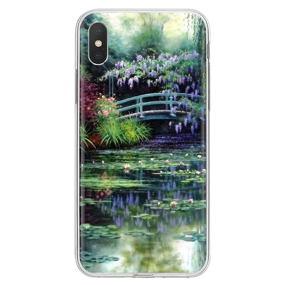 Вдохновляющий силиконовый чехол для телефона Monet Garden Lotus Huawei G7 G8 P7 P8 P9 P10 P20 P30 Lite Mini