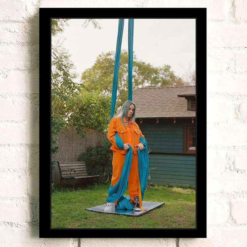 Billie Eilish художественный плакат Европейская музыкальная звезда картины с певцом HD печатная живопись Современная Настенная художественная постер для гостиной ZS201