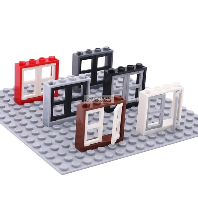 Marumine 3854 Pane For Window 1x2x3 With 60594 Window 1x4x3 No Shutter Tabs Building Blocks Model Kit House Construction Set 6