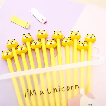 

12pcs Cartoon Gel Pen Garfield Cute Creative Signature Ink Pens for Office and School Students Kawaii Office Writting Stationary