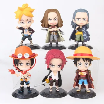 

13 cm One Piece Luffy Usopp PVC Action Figures Dolls Anime Ace Figure Toys for Kids Children Christmas Gifts 6 Piece/sets