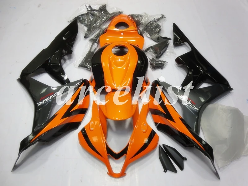Мотоцикл литья под давлением обтекатель Подходит для Honda CBR600RR CBR 600RR F5 2007 2008 CBR 600 RR CBR600 07 08 Обтекатели оранжевый черный