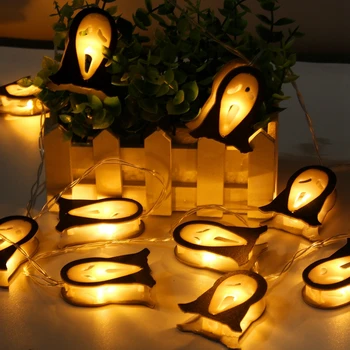 

Staraise 1.5m 10 LED Light Halloween Skull Pumpkin Ghost Led Light String Festival Bar Home Party Decor Halloween Ornament