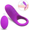 USB Recharge Delay Cocking Vibrating Couple Sex Product Men Remote Control Vibrator Delay Premature Ejaculation Massager Sex Toy 1