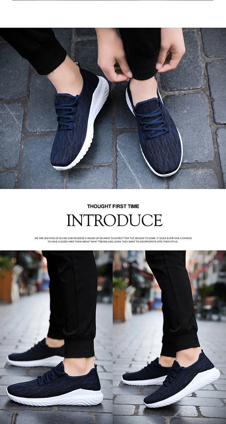 Xiaomi Mijia Youpin Новая мужская обувь, летающие тканые кроссовки, трендовая повседневная обувь, мужская обувь для фитнеса, бега, упражнений