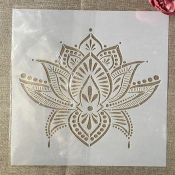 

30*30cm Big Mandala Lotus Buddhism DIY Layering Stencils Painting Scrapbook Coloring Embossing Album Decorative Template