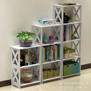 

Simple Bookshelf Combination Modern And Simple Shelf Creative landing Student Storage Rack Space Saving Shelf Organizer Storage