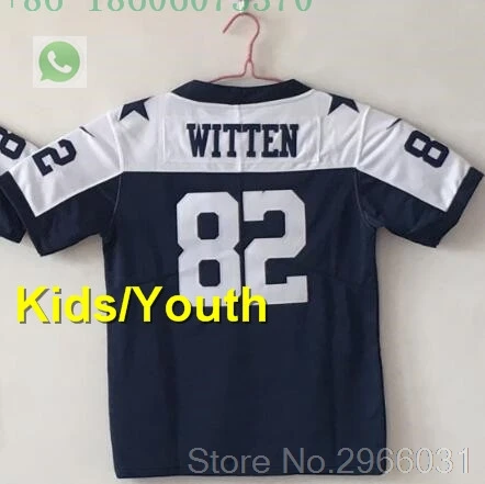 for kids youth A+++ качественная Детская Молодежная Футболка 4 dak prescott 21 ezekiel elliott 82 jason witten 88 dez bryant jersey Dallas - Цвет: for kids youth