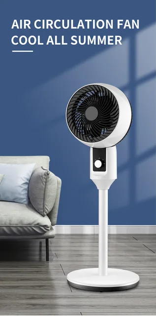 Ventilateur à Circulation d'air silencieux, Table oscillante verticale sur  pied, Turbine à Convection d'air en spirale, 360 degrés - AliExpress