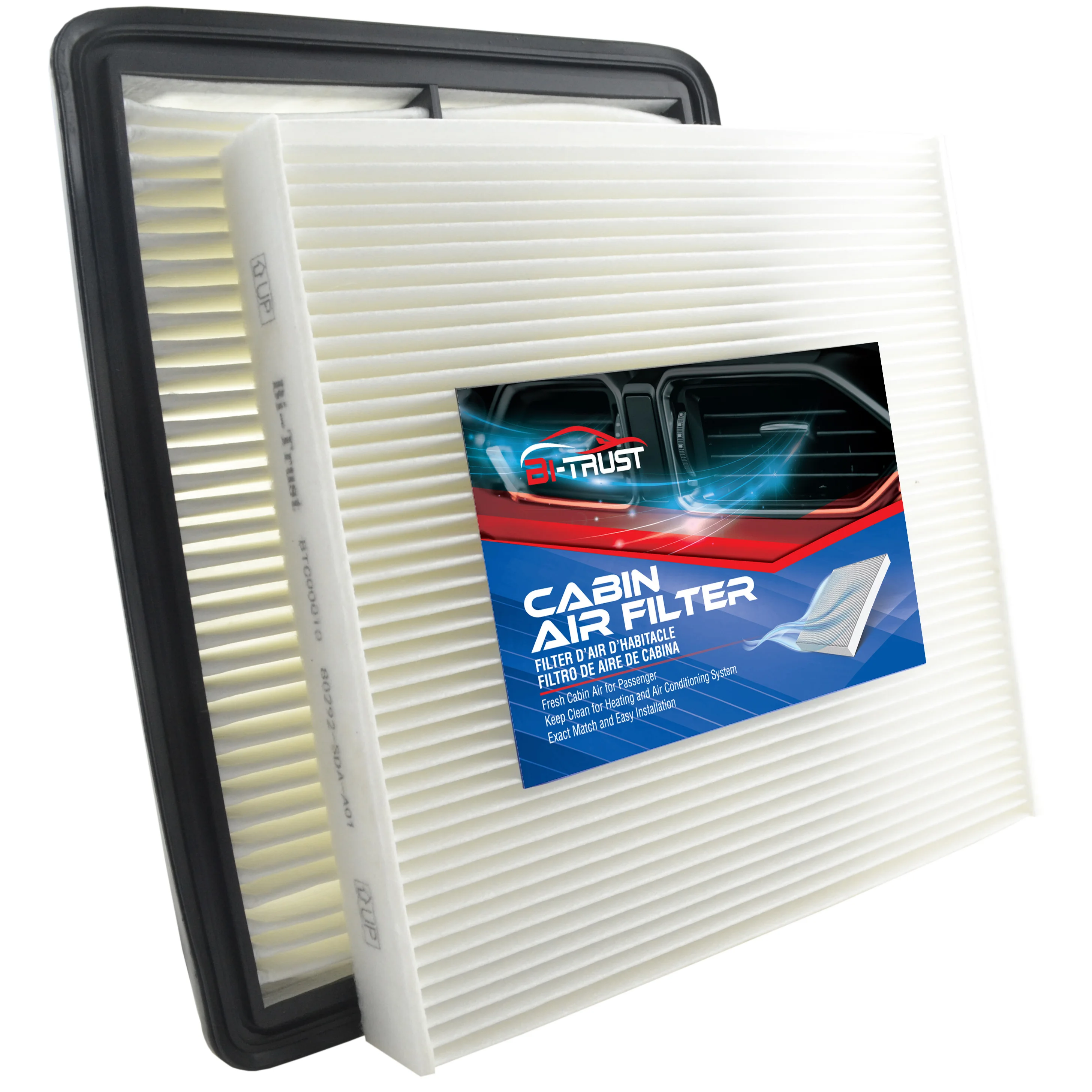 Filtro Aria Abitacolo E Motore Bi-Trust Per Honda Accord 3.5 2008-2012/Honda Accord Crosstour 3.5 2010-2011/Acura Tsx 3.5 2010-2014