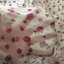 Tissus Au метровая шифоновая печатная раздвижная полностью тонкая Снежная раскручивающаяся ткань богемное платье шарфы аксессуары ткани