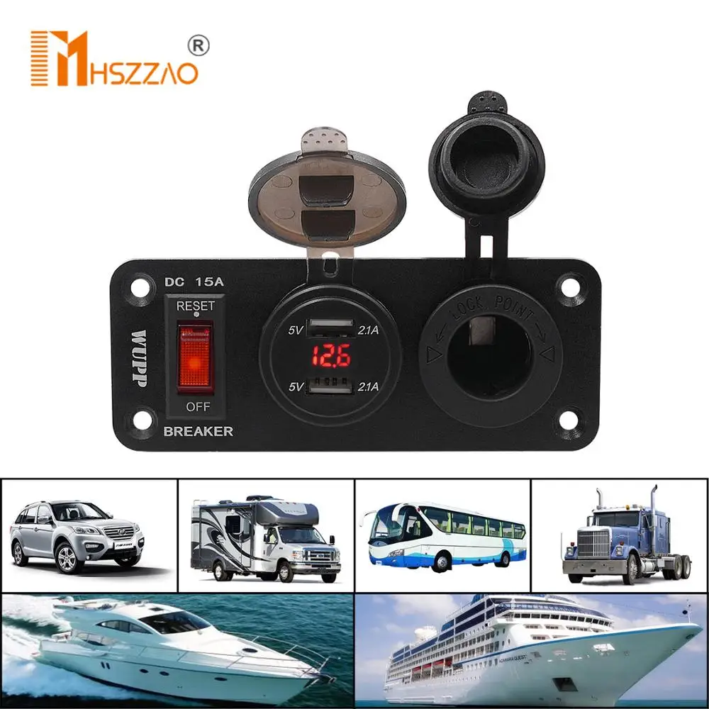 12 В Автомобильная панель с защитой от сбоя питания автомобильное USB зарядное
