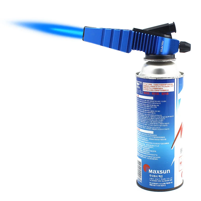 

Triple Torch Windproof Blue Flame Lighter Mini Welding Torch Butane Gas Tank Spray Gun Head Kitchen Outdoor BBQ Cigar Lighter