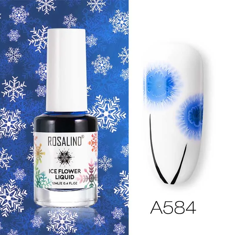 Rosalind лак для ногтей резиновый Рождественский снег жидкость эссенция лак для ногтей вода со специальной жидкостью - Цвет: 4