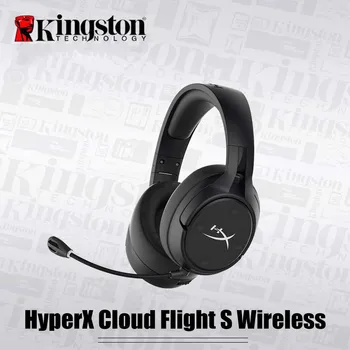 شراءألعاب سماعة HyperX سحابة سماعة الألعاب اللاسلكية مع ميكروفون الأصلي شحن لاسلكي متوافق سماعة