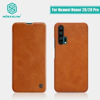 

Huawei Honor 20 Case 6.26'' NILLKIN Qin Flip Wallet PU Leather + PC Case for Huawei Honor 20 Pro Cover