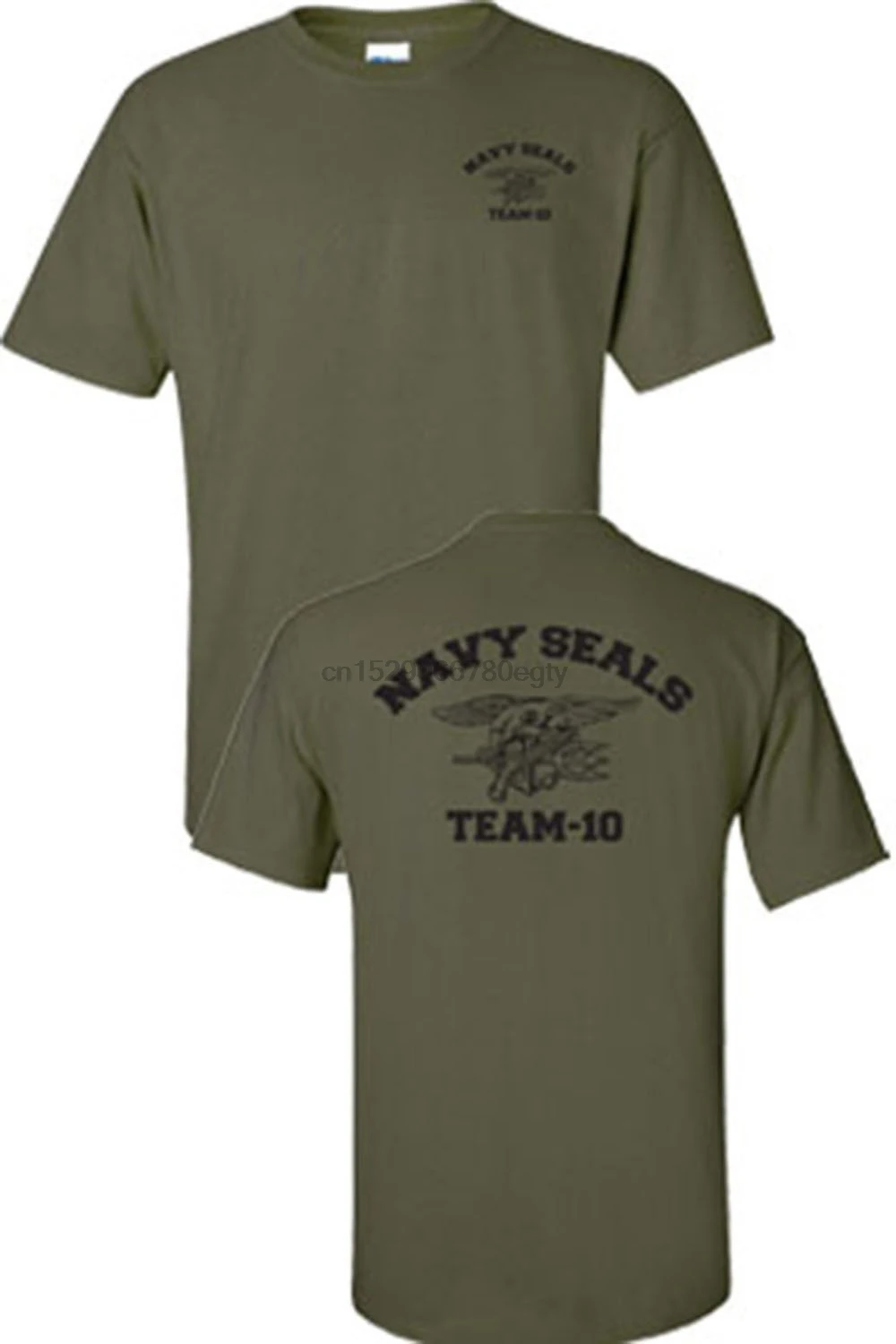 

Brand New 2019 Summer Mens Short Navy Seals Team 10 Seal Logo Printed Front and Back Military MenTee Shirt Cute T Shirts