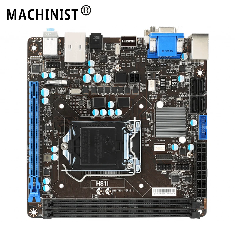

For MSI H81I Desktop motherboard MB Intel H81 LGA 1150 MINI-ITX DDR3 16GB SATA3.0 USB3.0 100% fully Tested Free shipping