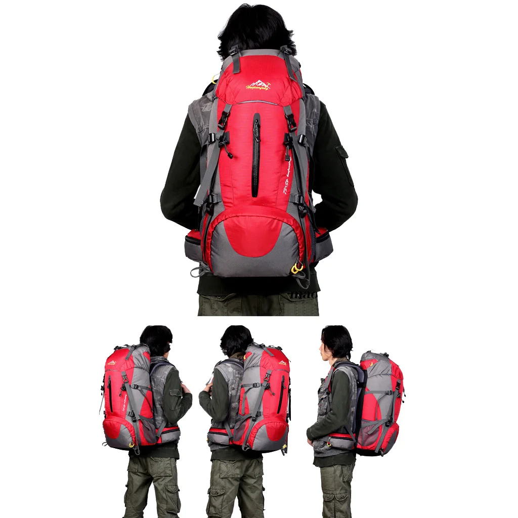 

50L Outdoor Waterproof Backpack Hiking Camping Hunting Traveling School Dayp