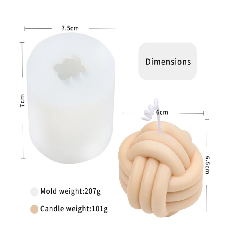 Soap Mould Tool 3D Home Decoration Handmade Decor Desktop Ornaments Soccor Wool Shape Silicone Candle Mold