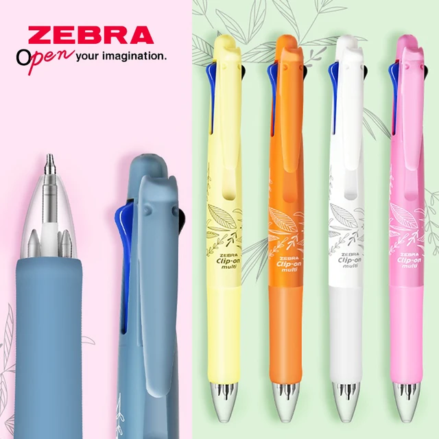 Limited Zebra Multifunctional Ballpoint Pen B4SA1 Tropical Plant Press Type  Oil Pen Multicolor All-in-One Student Stationery - AliExpress