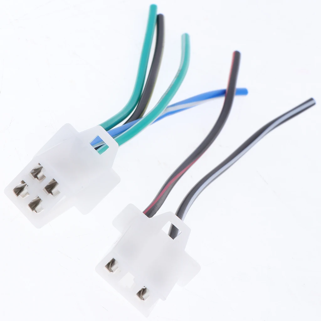Igniter Connection Cable Assembly Motorcycle Engine Parts 2pcs Ignition Wires with Two-hole and Four-hole for CG125