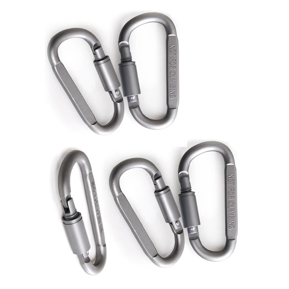 

D Type Mountaineering Hook Quick Hook Aluminum Alloy Carabiner for Tents for Tents Ropes Hang in Key Ring Kettle