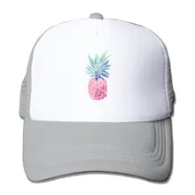 Акварель ананас Сетки мужской папа Кепка-тракер Бейсбол шляпа