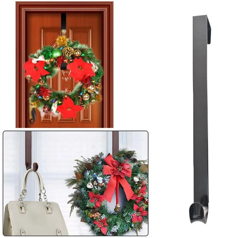 

Wreath Hanger Adjustable Wreath Hanger Hook for Front Door hooks for hanging Christmas Decorations
