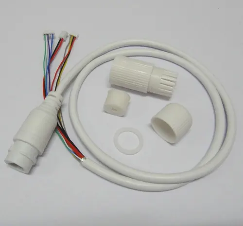 CCTV POE IP 네트워크 카메라 PCB 모듈 비디오 전원 케이블, 길이 60cm, RJ45 암 커넥터, 터미널 포함, 2 개 3