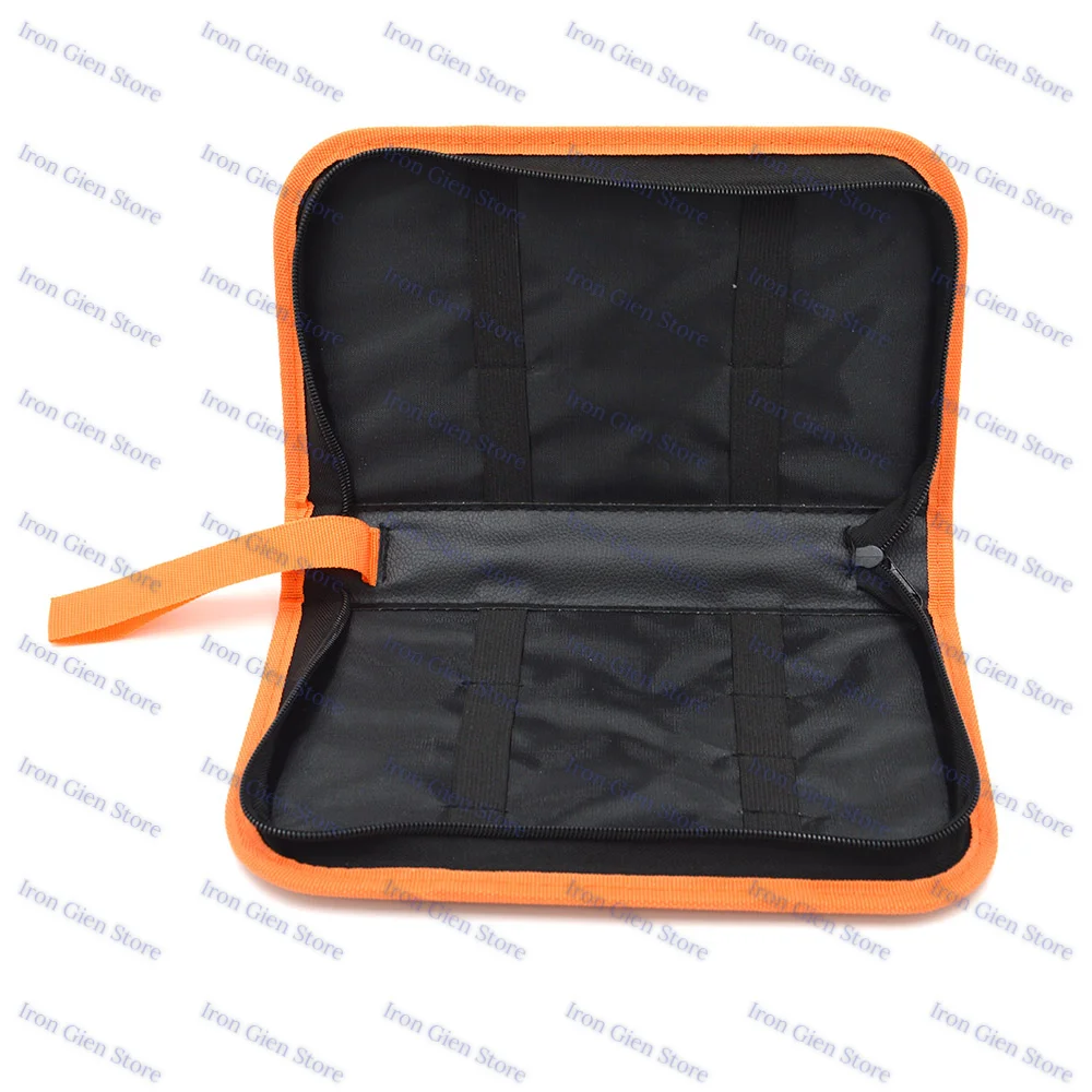 Multi-function Portable Tool Bag Electrician Leather Tool Kit Waterproof  Zipper Design Soldering Tools Repair Hardware Toolkit waterproof tool bag