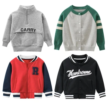 

JXYSY children's clothing autumn and winter new sweater warm Outwear Baseball Infant Sweatershirt Toddler Brand Jacket SUIT 2-7Y