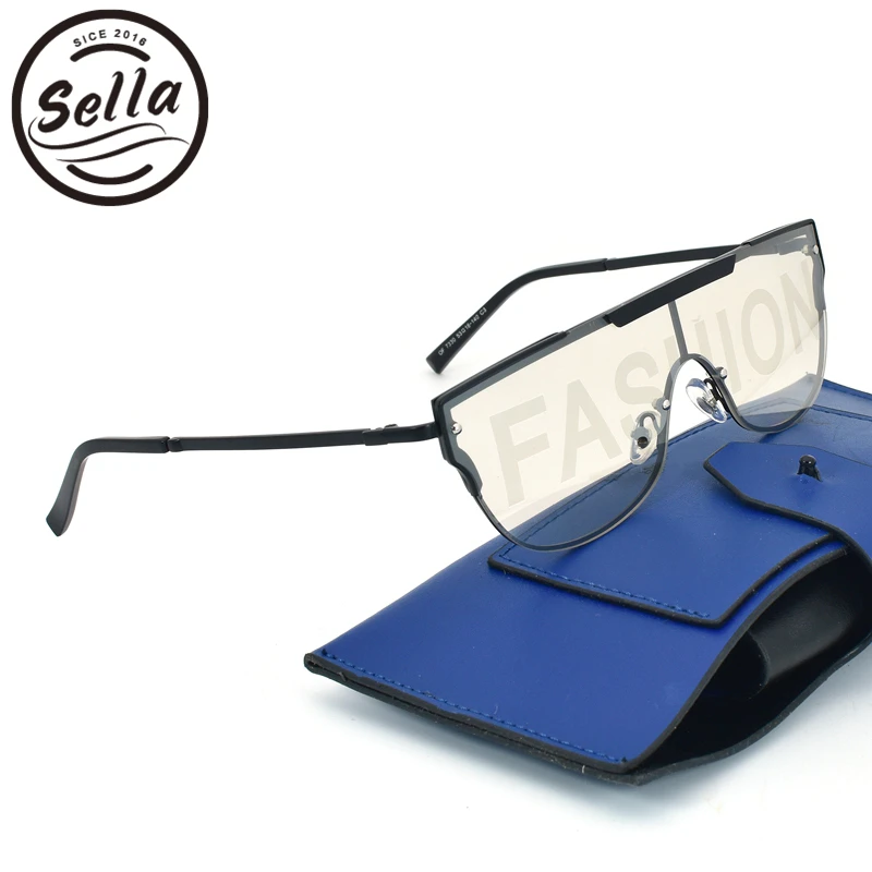 Sella, новинка, женские, мужские, трендовые, модные, соединенные, очки, солнцезащитные очки, зеркальные, буквы, прозрачные линзы, металлическая оправа, крутые очки, очки